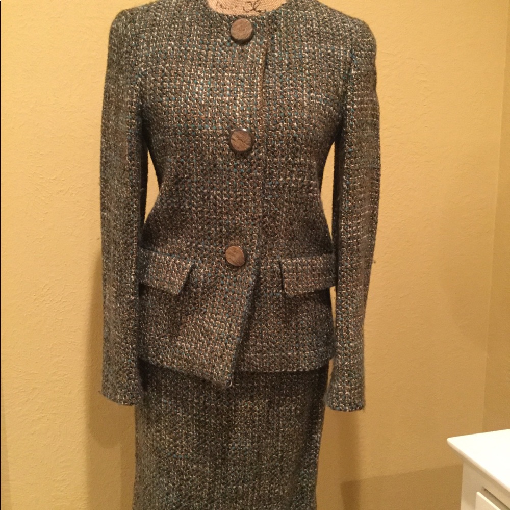 MaxMara wood suit.